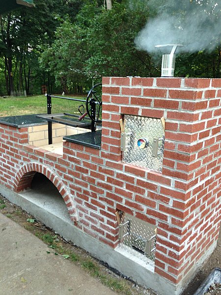 Brick Barbecue  Brick bbq, Brick smoker, Brick grill