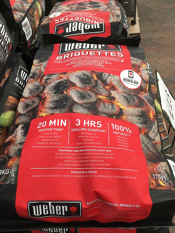 Weber charcoal outlet briquettes 8kg