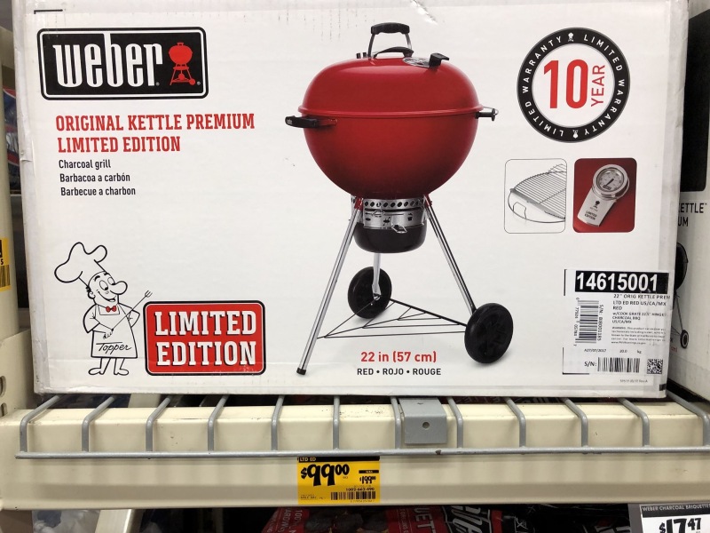 Weber limited clearance edition red kettle