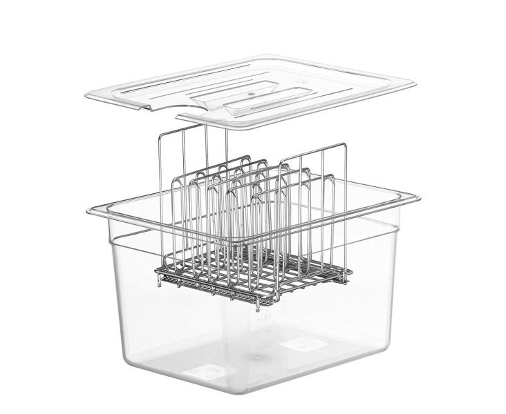 Sous Vide Container 26 quart, large size for ribs, pork butts