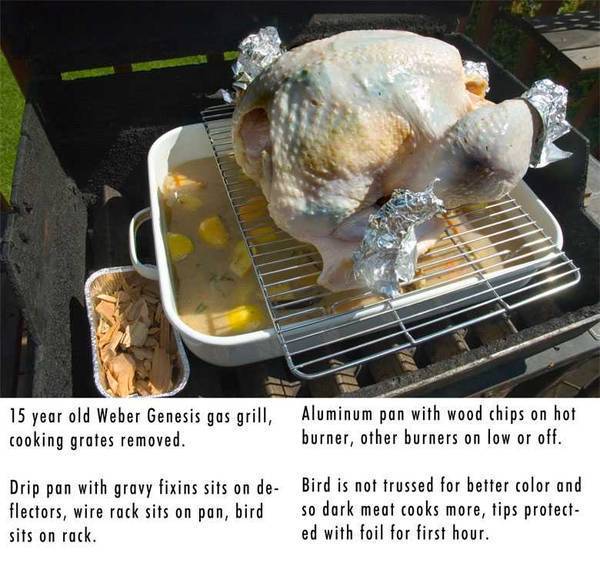 Turkey on clearance weber gas grill