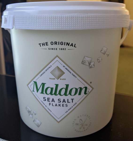 Sells 3-Pound Buckets Of Maldon Finishing Salt
