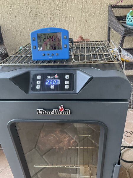 Char Broil electric smoker temperature control Pitmaster Club