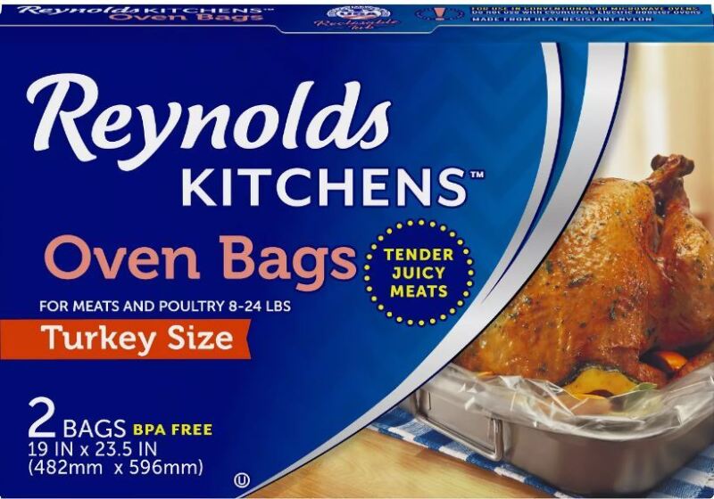 Reynolds Oven Bags 4 Boxes w/ 2 bags each (8 bags total) Turkey size 8-24  lbs